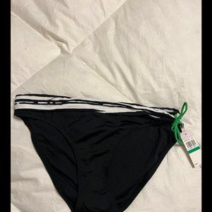 JAG black with white top bikini bottom size L womens swimsuit